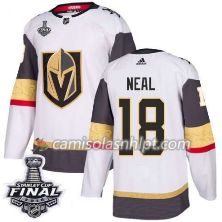 Camisola Vegas Golden Knights James Neal 18 2018 Stanley Cup Final Patch Adidas Branco Authentic - Homem